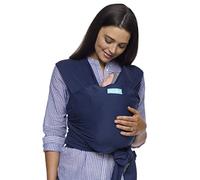 Moby Wrap Classic Écharpe porte-bébé, bleu (Midnight), taille unique (3,6-15 kg)