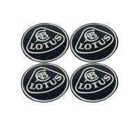 MOBYAT 60mm Capuchon Central Roue Voiture, pour Lotus Elise Exige Evora Evia Emira, Capuchons Centraux Roue avec Badge Jante, Protecteur Capuchon Moyeu Roue, Accessoires Extérieurs,Black