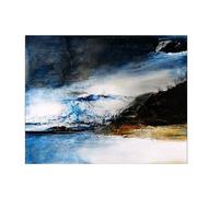MOBYAT Célèbres Zao WOU Ki Posters Mode Moderne Art Mur Abstrait Paysage Toile Peinture Zao WOU Ki Impressions Fines pour Home Decor Photos 60x90cmx1 Pas de Cadre