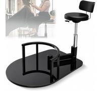 MObyat Fauteuil De Coiffure Pivotant À 360°, Hauteur Réglable, Style Moderne, Robuste Et Élégant, avec Vérin Hydraulique Noir, pour Un Confort Ergonomique Et Une Réduction De La Fatigue Liée