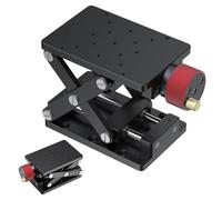 MObyat Laboratory Lifting Stand, Manual Laboratory Lifting Platform, Lift Height 55mm, 10kg Load, Table Size: 148 * 80mm, Strong Stability and Precision, for Science Experiment