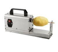 MObyat Machine À Pommes De Terre Électrique Commerciale À Torsion, Trancheuse À Pommes De Terre Électrique Tornado. Conception De Protection Intelligente, Limiteur Automatique, Facile À Nettoyer