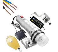 MObyat Machine De Torsion Automatique, Machine De Torsion De Câble Portable À Grande Vitesse avec Interrupteur Au Pied, Vitesse Réglable, 5000 TR/Min, Fonction Avant/arrière, pour Fil De Cuivre