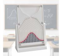 MObyat Modèle Expérimental De Planche De Galton De 12 X 18 Cm, Démonstration Pédagogique De Probabilités avec Courbe Rouge, Démonstration De La Distribution Normale, pour White