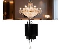 MObyat Palan De Lustre Électrique 20 W, Élévateur De Lustre avec Télécommande, Hauteur Adaptative ≤ 15 M, Charge ≦ 10 Kg, Crochet Robuste, Facile À Installer, pour Ateliers, Entrepôts, Supermarchés