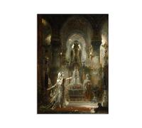 MOBYAT Poster Gustave Moreau,Salomé dansant devant Hérode,Reproduction de Peinture sur Toile Tableau d'art mural en toile e pour le décor de salon85x60cm(33x24in) affiche