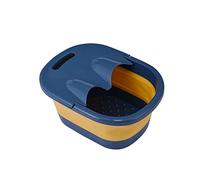 MOBYGKFY Baignoire de pied pliant baignoire en plastique baignoire du pied de bain épaissie de lavage de lavage de lavage de lavage de lavage de seau de seau à pied du bassin du pied(Kl-bleu)