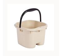 MOBYGKFY Bain de pieds seau lavage des pieds bassin plastique bain de pieds bain Salle de bains de lavage des pieds Barrel ménagers Pieds Tremper(Beige)