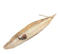 MOBYGKFY Brûleur d'encens en Alliage de cuivre Antique, Fil de Feuille de Bodhi, Insertion d'encens, cérémonie du thé d'intérieur à la Maison(Black-Blue Exorcist1)