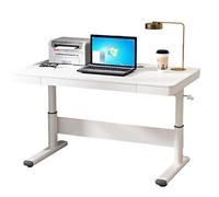 MOBYGKFY Bureau d'ordinateur relevable Manuel Bureau d'écriture à Domicile Table d'étude Table élévatrice Bureau établi(80Cm)