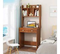 MOBYGKFY Debout Genou Lit Plateau Mobilier de Bureau Bureau d'ordinateur Portable Support de comptoir Table avec étagère(Argento)