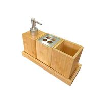 MOBYGKFY Ensemble de Bain Brosse à Dents de Bain Bain de Bouche Ensemble de Bain Multifonctionnel en Trois pièces