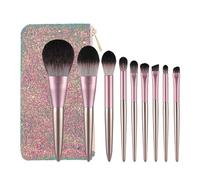 MOBYGKFY Ensemble de pinceaux maquillage, 9 pièces, ensemble poudre miel, outils for débutants