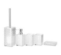 MOBYGKFY Ensemble De Produits Toilette Salle Bain, Kit Bouteilles Désinfectant Porte-gobelet Brosse À Dents, Fournitures