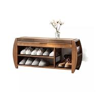 MOBYGKFY Étagère à Chaussures Coussin Amovible Compartiment de Rangement caché Tiroir latéral Organisateur de Rangement for Chaussures Armoire à Chaussures(32x46x102cm)