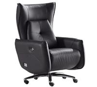 MOBYGKFY Fauteuil de Bureau administratif en Cuir inclinable électrique Chaise de Bureau familiale Ergonomique avec Coussin(D)