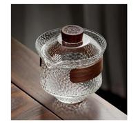 MOBYGKFY Grand verre Transparent Gaiwan, bol à thé chinois, bol à couvercle épais résistant à la chaleur, tasse à thé, ensemble de couvercles Gaiwan