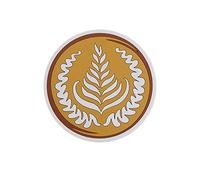 MOBYGKFY Modèle de Gravure de café PVC Kawaii Cup Coaster Western Table Table de Chaleur Nordic Round Tampon Anti-brûlant(a)