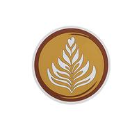 MOBYGKFY Modèle de Gravure de café PVC Kawaii Cup Coaster Western Table Table de Chaleur Nordic Round Tampon Anti-brûlant(1-Pack)