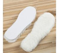 MOBYGKFY Natural Sheepskin Insoles Winter Real Wool insoles Warm Soft Thick warm Cashmere Snow Boots Shoe Pad(Asian Sizes 45)