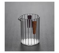 MOBYGKFY Poignée en bois rayé verre résistant à la chaleur juste tasse thé fuite ensemble distributeur de thé Kung Fu thé diviseur Chahai
