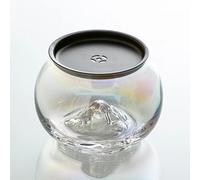 MOBYGKFY Réservoir de scories de thé en verre de montagne avec couvercle en étain, seau à résidus de thé Zen, cylindre de poussière de thé, baril à café, accessoires Jianshui(a)