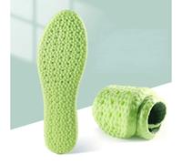 MOBYGKFY Semelle intérieure de course rehaussante for chaussures PU mousse de particules de riz soufflé randonnée douce respirante protège la semelle intérieure souple(3.5cm,EU 35-36)