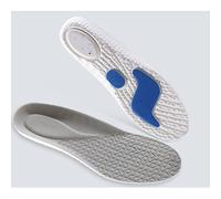MOBYGKFY Semelles for Chaussures Sole Absorption Des Chocs Respirant Coussin Running Pieds Homme Femmes(Argento,43-44)