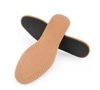 MOBYGKFY Semelles intérieures en cuir déodorantes fines et respirantes, absorbent instantanément la sueur, semelles intérieures de remplacement, coussinets de semelles intérieures for chaussures(41-42