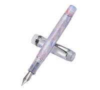 MOBYGKFY Stylo Plume, Belle Plume F Rose-Blanc Écriture Stylo à Encre Bureau Business School Stylo
