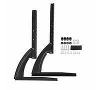 MOBYGKFY Support en Acier métal Noir pour Plat LCD LED Filtrer LA TÉLÉ Bureau Pied de Table Vertical Stand_Black 14 "-42"