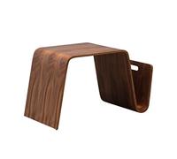 MOBYGKFY Table Basse de Petit déjeuner de Conception du Milieu du siècle en contreplaqué de Bois courbé, Meubles de Salon de Magazine Table de lit de thé d'appoint for Ordinateur Portable