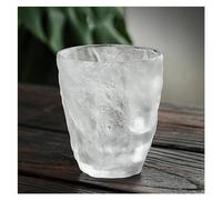 MOBYGKFY Tasse en verre cuit, grande cérémonie de thé à l'eau givrée, maison, hospitalité, motif Glacier, tasses à café en verre, cadeaux