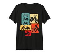 Mobylette Mob mobeur mobylettes garçon Homme ritro T-Shirt Haut de Gamme
