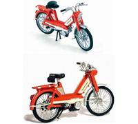 Mobylette PEUGEOT 103 L de 1972 Orange 1/18 Métal NOREV