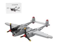 MOC Ensemble de blocs de construction d'avions militaires de la Seconde Guerre mondiale, ensemble de blocs de construction d'avion de combat à l'échelle 1/35, MOC-251662 (1163 pièces)