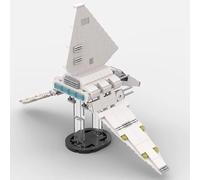 MOC - Mini Machine volante série de films célèbres, blocs de construction, briques de navette Empire, jouets éducatifs DIY, cadeaux d'anniversaire pour enfants 342pcs