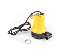 MOC Pompe à eau submersible pour eaux usées 12 V CC max. 8000 l/h Taille des matières en suspension 25 mm Pompe de bassin Pompe à eau sale et propre