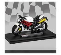 MOCALUX Modèle de Moto Modèle Réduit 1:18 pour Ducati pour Monster 795 en Alliage De Métal Moulé sous Pression(Blanche)