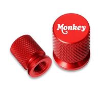 MOCALUX pour HON&DA pour Monkey Z125 Z-125 Moto Pneu Valve Port d'air Tige Couvercle Caps(Rouge)