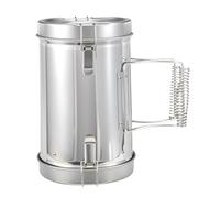 mocampro Démarreur de cheminée à charbon de bois robuste | Démarreur de cheminée pour barbecue au charbon de bois et barbecues, accessoires de cuisine en plein air compact, argent