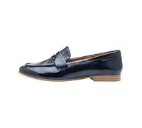 Tamaris Mocassin Femme À enfiler Bout rond Talon plat Bleu marine 37 EU