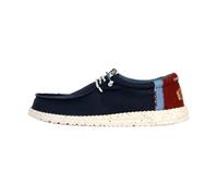 HEYDUDE Wally Break Hay Day - Chaussures pour Hommes - Baskets avec Semelles Confortables - Style Mocassin, Navy, 41