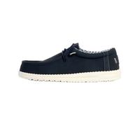 HEYDUDE Chaussures hommes Wally Classic, Baskets style mocassin semelles confortables, Navy 42