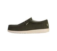 HEYDUDE Chaussures pour hommes Wally Classic – Mocassin, semelles confortables – Olive 43