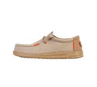 Mocassin à Lacets - Hey Dude - Wally Coastline Jute - Couleur Silver - Confort Exceptionnel - Homme 40