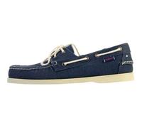 Mocassin Basse Cuir Sebago Portland 10OZ Washed Canvas - Bleu Marine 42