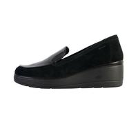 Mocassin Compensé Cuir Geox Ilde Suede+Syn.Pat - Femme - Noir - Adulte 40