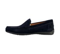 Mocassin Cuir Geox U Siron - Homme - Marine - Daim-Nubuck - Respirant 41