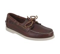 Mocassin Docksides Sebago Homme Marron - Cuir - Lacets carrés - Confort exceptionnel 43,5